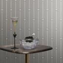 Versace Papier peint intissé I Love Baroque rayures gris médusa argent luxueux