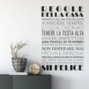 Sticker mural - Regole della casa 1