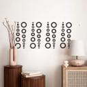 Wallsticker - Cirkel Rækker