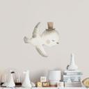 Wallsticker fugl med høj hat