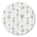 Glas billede Engromantik med markblomster - Kikki Belle - Rund