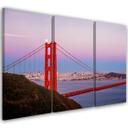 3 stykke lærredstryk, Golden Gate Bridge