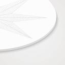 Akrylbillede, julevinduesdekoration til at hænge op - Geometrisk guldstjerne - Magnusson - Rund