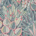 Papel pintado tejido-no tejido botánico dibujado a mano gris rojo amarillo verde - papel pintado con motivos vegetales