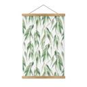 Póster de tela ramas con hojas verdes - UN Designs