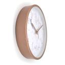 Wanduhr Kunststoff Rosé-Marmor-Optik Ø25 cm