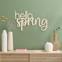 Vægdekoration Popler træ hello spring