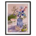 Póster bodegón verano flores y cócteles - Goed Blauw