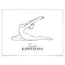 Plakat - Yoga Due - Line Art