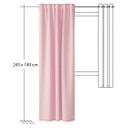 Homing Fertigschal mit verdeckten Schlaufen Oskar rose -  2,45 x 1,4 m
