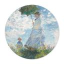 Póster Monet - Mujer con sombrilla - Madame Monet y su hijo - Redondo