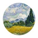 Póster van Gogh - Campo de trigo con cipreses - Redondo