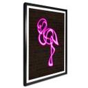 Póster Flamingo - Luz de neón