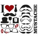 Mustache sæt