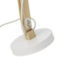 Tischleuchte Lisa, weiß, 41,5 x 16 cm, Holz Tischlampe