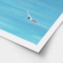 Póster Ríos - Natación al atardecer
