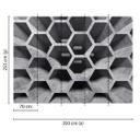 grå og sort non-woven tapet Designwalls HoneycombStructure betonlook