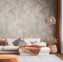 Palmetapet brun beige - non-woven tapet botanisk Livingwalls - mat og glat