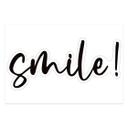 Spiegelsticker, Dekorativer Sticker smile!