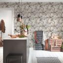 A.S. Création Trendwall 2 - Papier peint intissé fleuris, gris