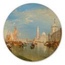 Cuadro de madera Turner - Venecia, Dogana y S. Giorgio Maggiore - Redondo