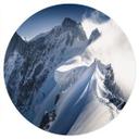 Vinilo decorativo cumbre del Mont Blanc - Nienartowicz - Redondo
