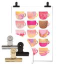 Frederiksson Plakat - Pink Coffee Cups
