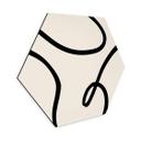 Hexagone - alu-Dibond 1X Studio - Abstraction curviligne