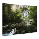 Cuadro lienzo cascada en el bosque - Fotografía de naturaleza - Foto