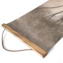 Textielposter Bosmagie in de ochtendnevel Beige - Ms Tiff - Panorama