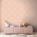 Ikke-vævet tapet retrostil beige creme - tapet med abstrakt mønster - vintage tapet