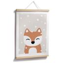 Póster zorro de nieve - Póster infantil - Orara Studio