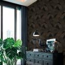 Papier peint intissé formes géométriques noir marron papier peint mural géométrique