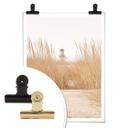 Póster faro en la hierba de las dunas