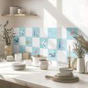 Azulejos Adhesivos Loske - En la playa - set de 12