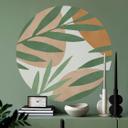 Vinilo decorativo Ramas abstractas de aspecto tropical - Costa - Redondo