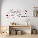 Wallsticker - Herzlich Willkommen 4(2-farver)