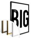 Póster Think big - blanco