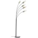 Stehleuchte Hilla, grau, 200 x 73 cm, Metall Bogenlampe