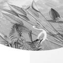 Tableau sur alu-Dibond rond Sir Edward - Botanique noir et blanc