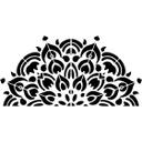 Wallsticker Halvt mandala-ornament - boho