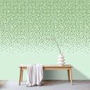 Farvegradient tapet med prikmønster fototapet i grønne toner - non-woven tapet