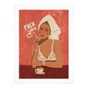 Póster Vete a la mierda - Café con cigarrillo - Oltmanns