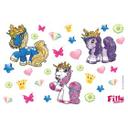 Wallsticker Filly Unicorn Crystalia Sæt