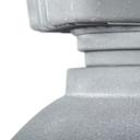 Pendelleuchte Alma, grau, 130 x 47,5 cm, Metall Pendellampe, dimmbar