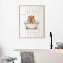 Plakat for børn - Spadag med Capybara
