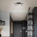 Deckenleuchte Chloe, schwarz, 40 x 40 cm, Metall LED-Deckenleuchte, dimmbar