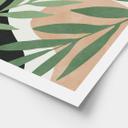 Póster de ramas abstractas con aspecto tropical - Costa