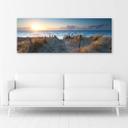 Canvasbillede, Solnedgang på stranden