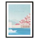 Póster de vacaciones en Croacia - Ríos